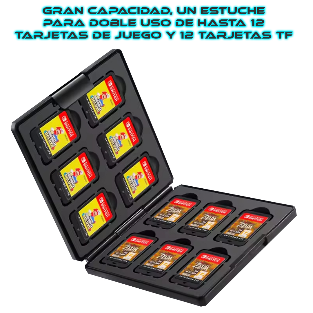 Foto 3 pulgar | Estuche Portajuegos de Nintendo Switch Capacidad 12 Cartuchos