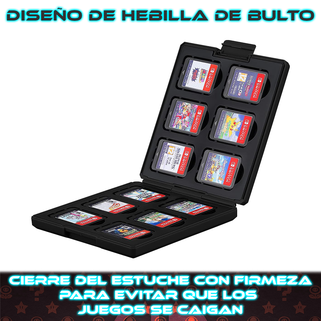 Foto 5 pulgar | Estuche Portajuegos de Nintendo Switch Capacidad 12 Cartuchos