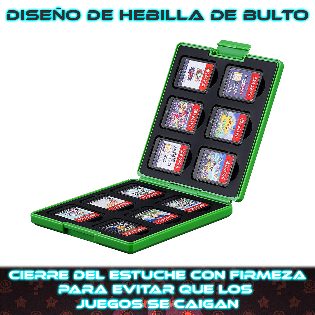Foto 5 pulgar | Estuche Portajuegos de Nintendo Switch Capacidad 12 Cartuchos
