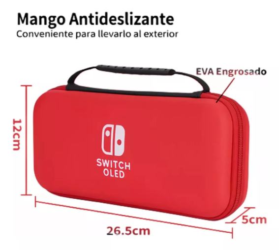 Foto 2 | Kit De Estuche Y Accesorios Xtellar Para Nintendo Switch Color Rojo