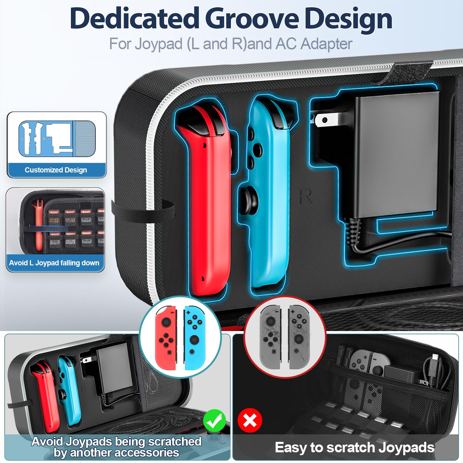Foto 3 pulgar | Funda De Transporte Oivo Switch Oled Compatible Con Nintendo White - Venta Internacional.
