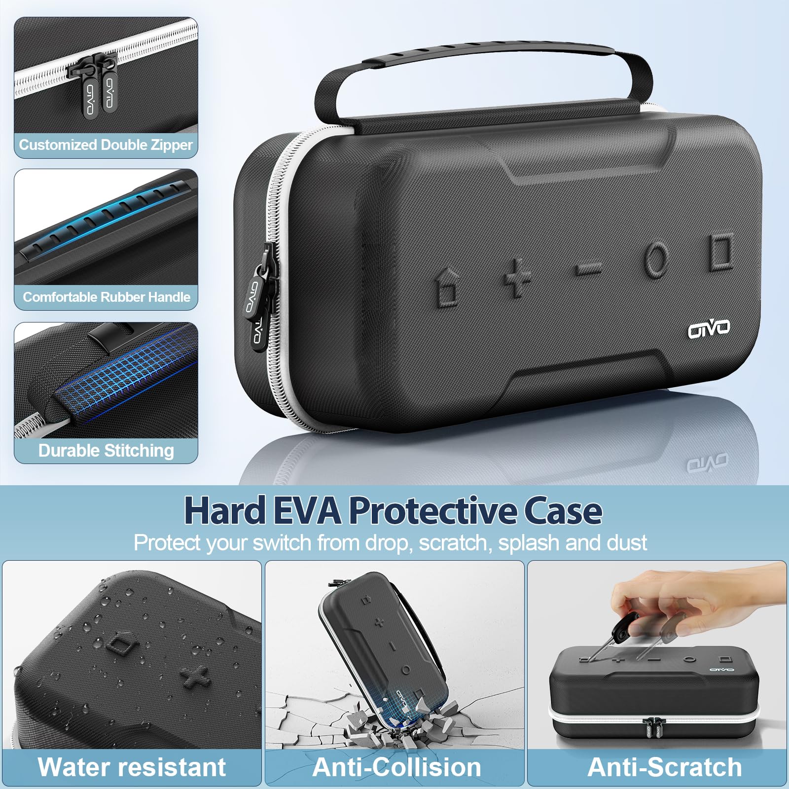 Foto 5 pulgar | Funda De Transporte Oivo Switch Oled Compatible Con Nintendo White - Venta Internacional.