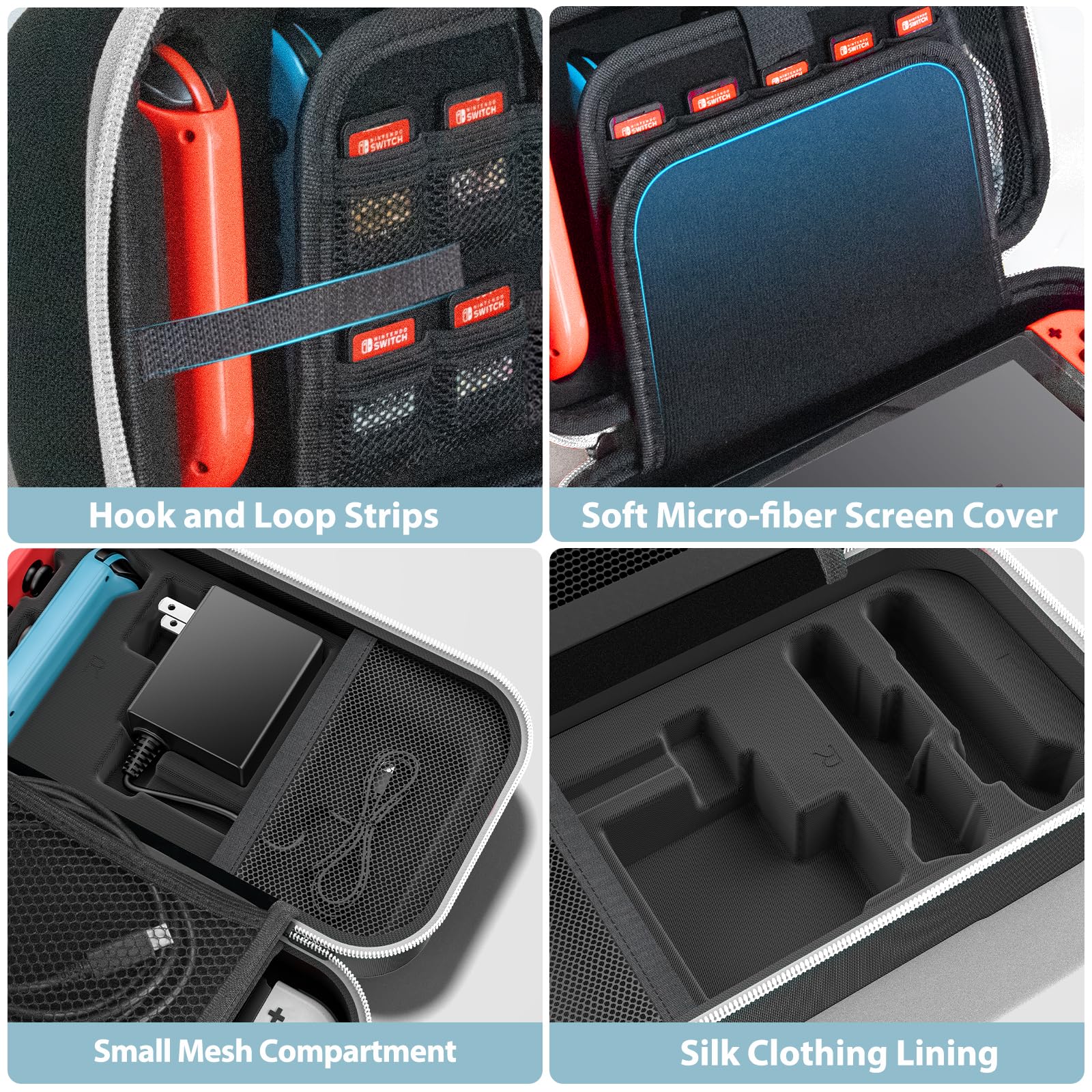 Foto 6 pulgar | Funda De Transporte Oivo Switch Oled Compatible Con Nintendo White - Venta Internacional.