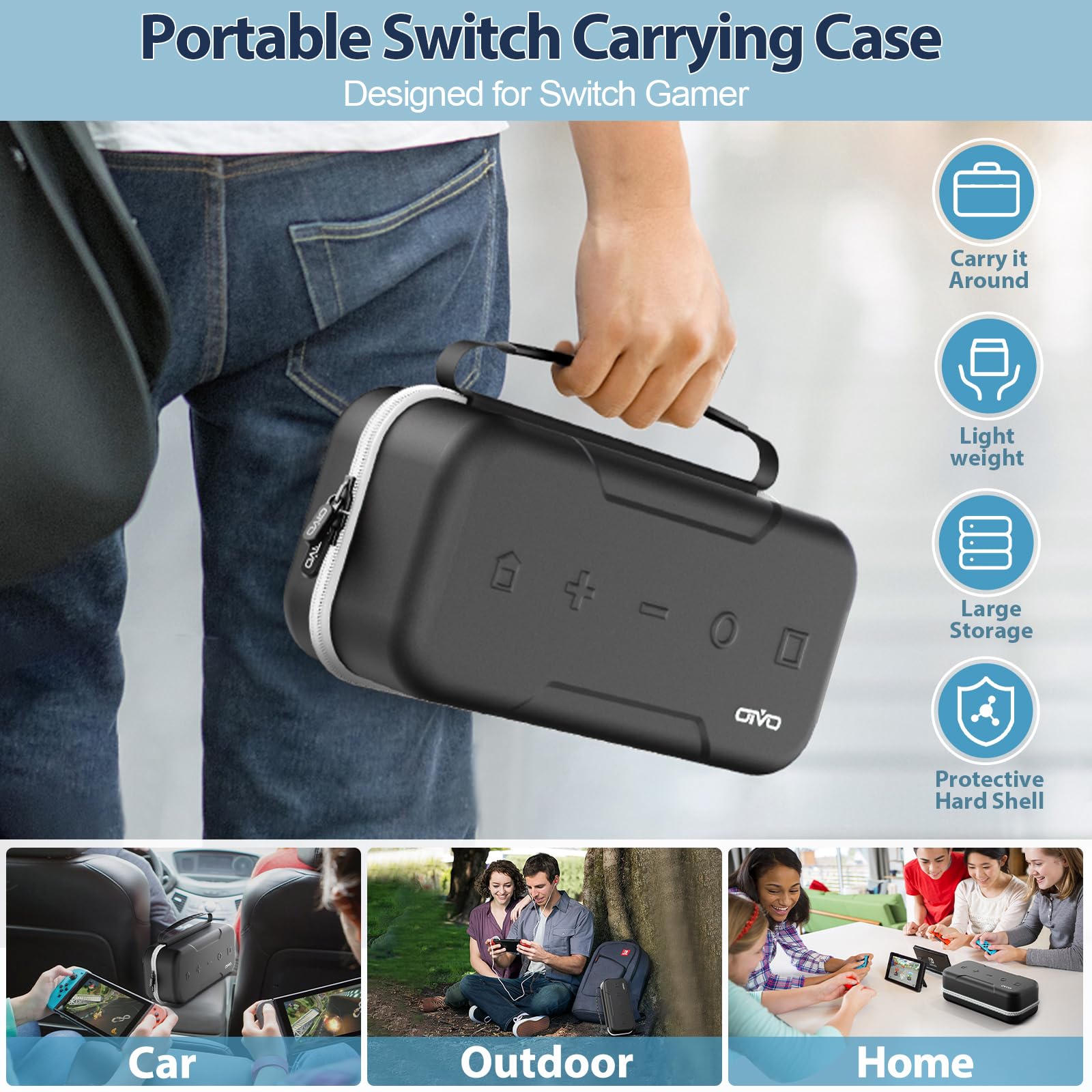 Foto 7 pulgar | Funda De Transporte Oivo Switch Oled Compatible Con Nintendo White - Venta Internacional.
