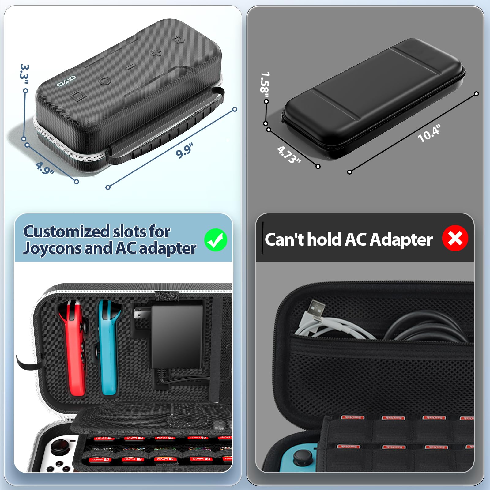 Foto 8 pulgar | Funda De Transporte Oivo Switch Oled Compatible Con Nintendo White - Venta Internacional.