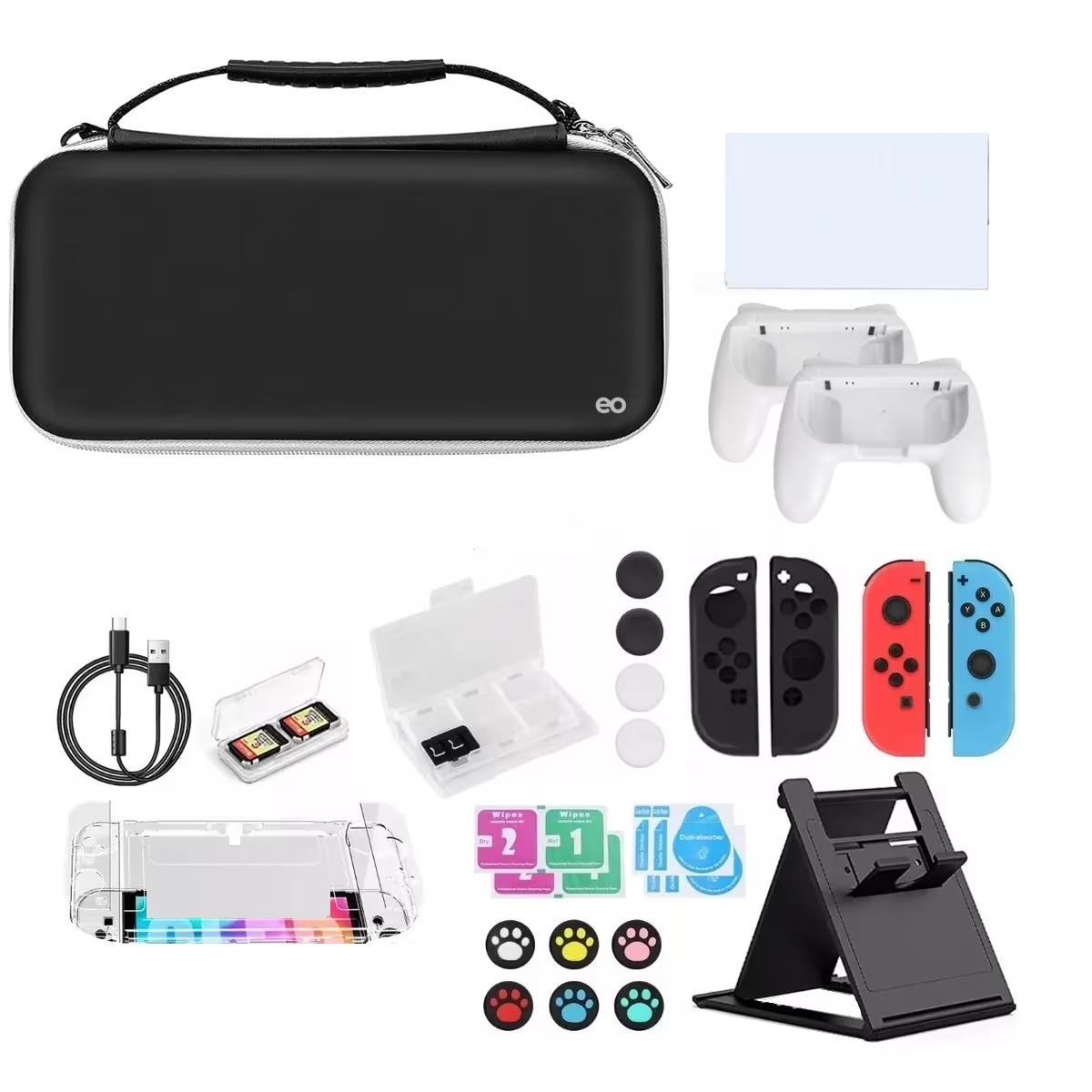 Foto 2 pulgar | Kit de Estuche y Accesorios para Nintendo Switch Eo Safe Imports ESI-14427-1 Multicolor 35 Piezas