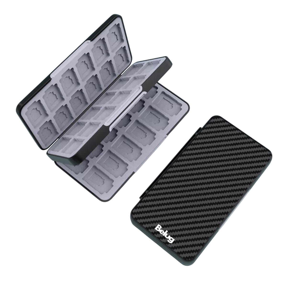 Foto 1 | Juego Protector Estuche Para Nintendo Switch, Belug Tarjeta Funda, Negro/gris