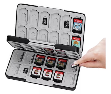 Foto 2 | Juego Protector Estuche Para Nintendo Switch, Belug Tarjeta Funda, Negro/gris