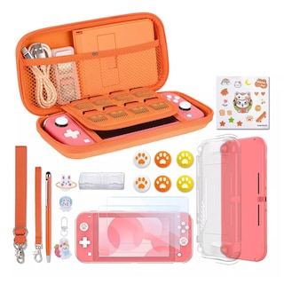 Foto 1 | Kit De Accesorios Para Nintendo Switch Lite Bolsa Eo Safe Imports Esi-14452-1 Naranja