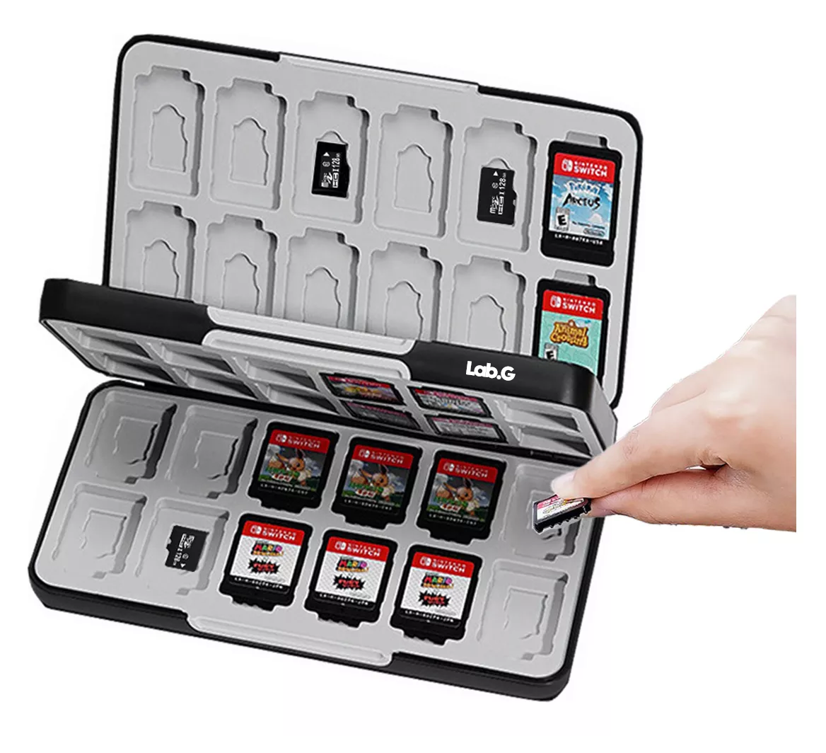 Foto 3 pulgar | Juego Protector Estuche Lab.g Para Nintendo Switch, Tarjeta Funda, Negro/gris