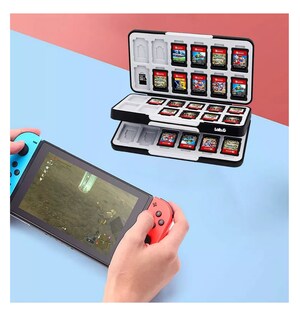 Foto 4 | Juego Protector Estuche Lab.g Para Nintendo Switch, Tarjeta Funda, Negro/gris
