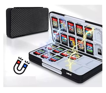 Foto 5 | Juego Protector Estuche Lab.g Para Nintendo Switch, Tarjeta Funda, Negro/gris