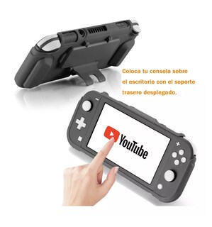 Foto 3 | Funda Protectora Con Soporte Para Nintendo Switch Lite -d Negro