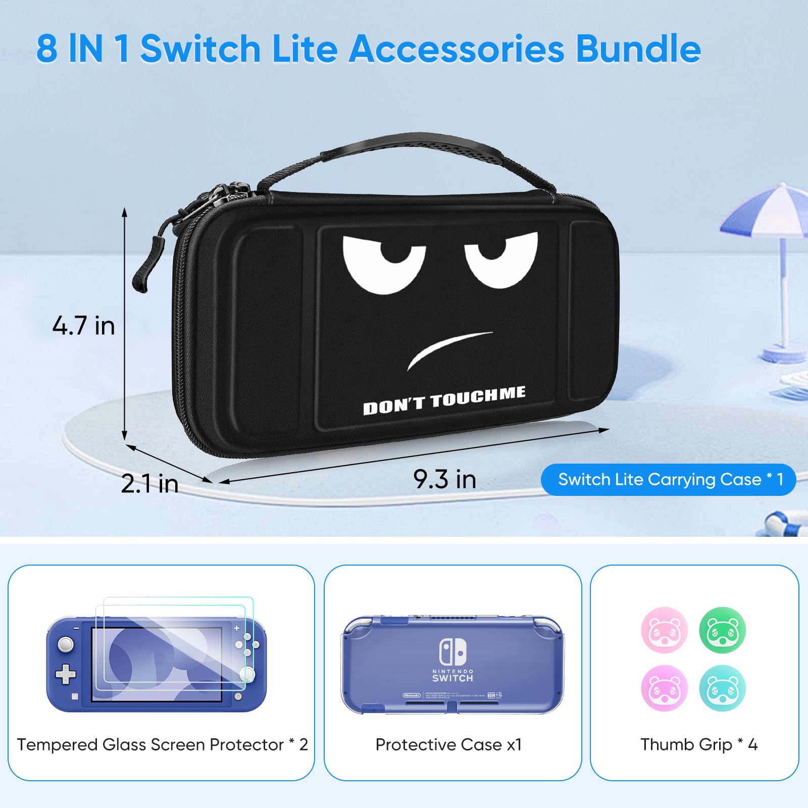 Foto 3 pulgar | Paquete De Accesorios Switch Lite Fintie Case Con Funda 8 En 1 - Venta Internacional.