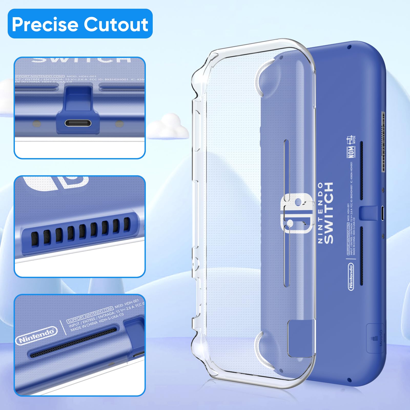 Foto 5 pulgar | Paquete De Accesorios Switch Lite Fintie Case Con Funda 8 En 1 - Venta Internacional.