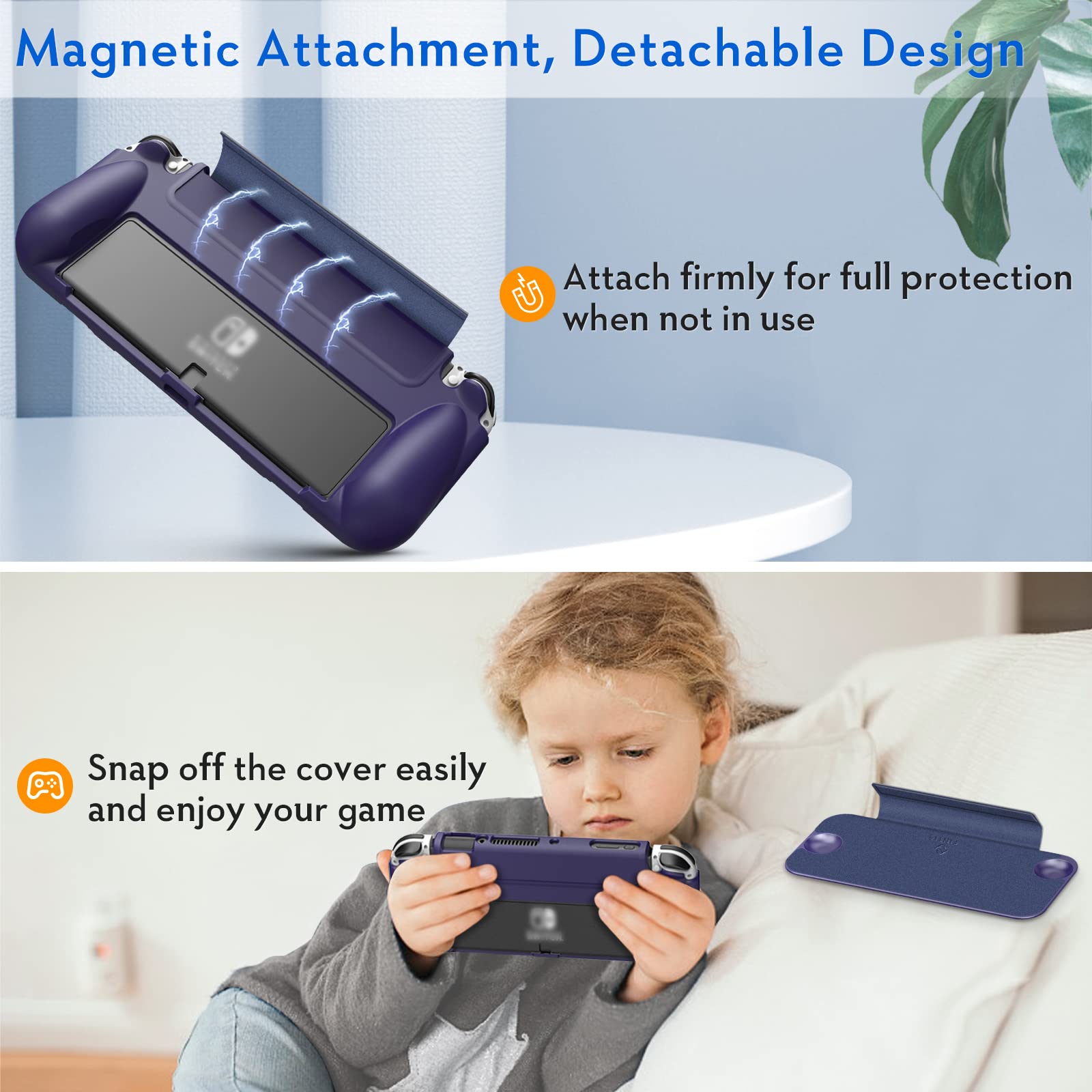 Foto 6 pulgar | Funda con Tapa Fintie Para Nintendo Switch Oled 2021 Ocean - Venta Internacional