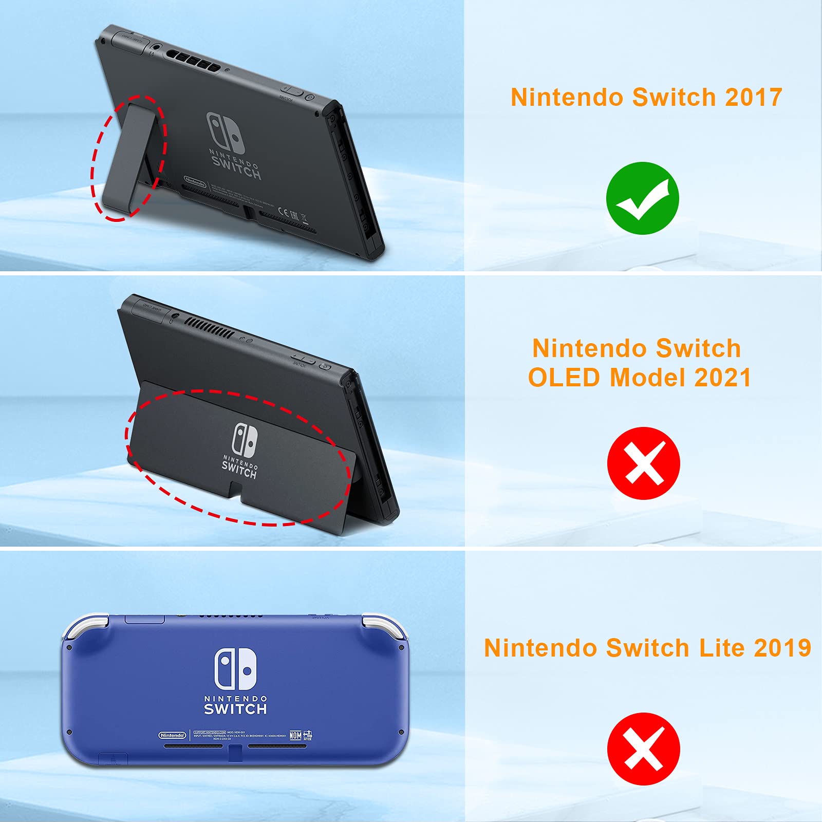 Foto 3 pulgar | Case Fintie Flip Screen Safe para Nintendo Switch de 6.2" 2017 - Venta Internacional