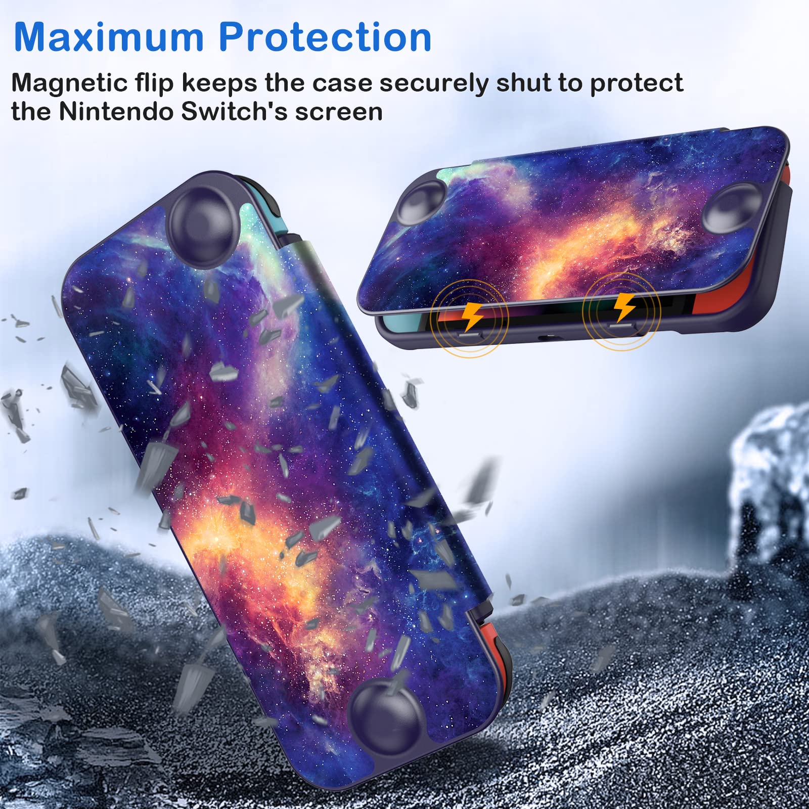 Foto 4 pulgar | Case Fintie Flip Screen Safe para Nintendo Switch de 6.2" 2017 - Venta Internacional