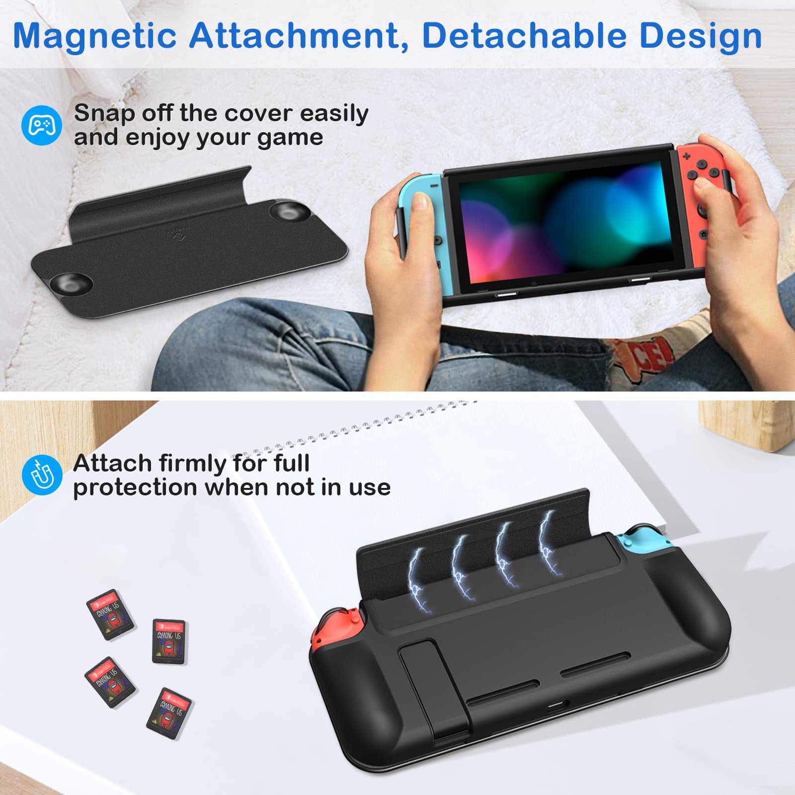 Foto 5 pulgar | Case Fintie  con Pantalla Abatible para Nintendo Switch de 6,2"- Venta Internacional