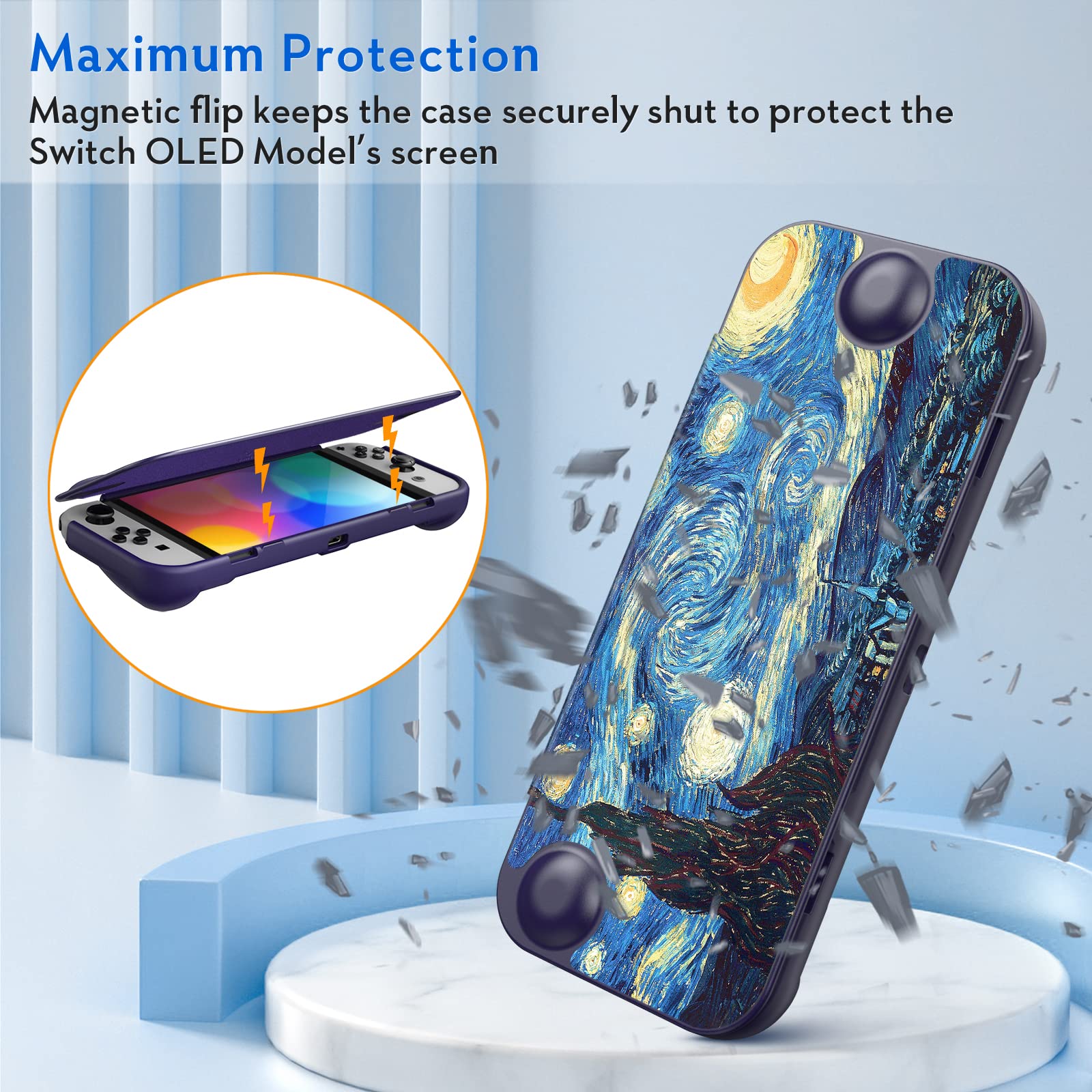 Foto 4 pulgar | Funda con Tapa Fintie para Nintendo Switch Oled 2021 - Venta Internacional