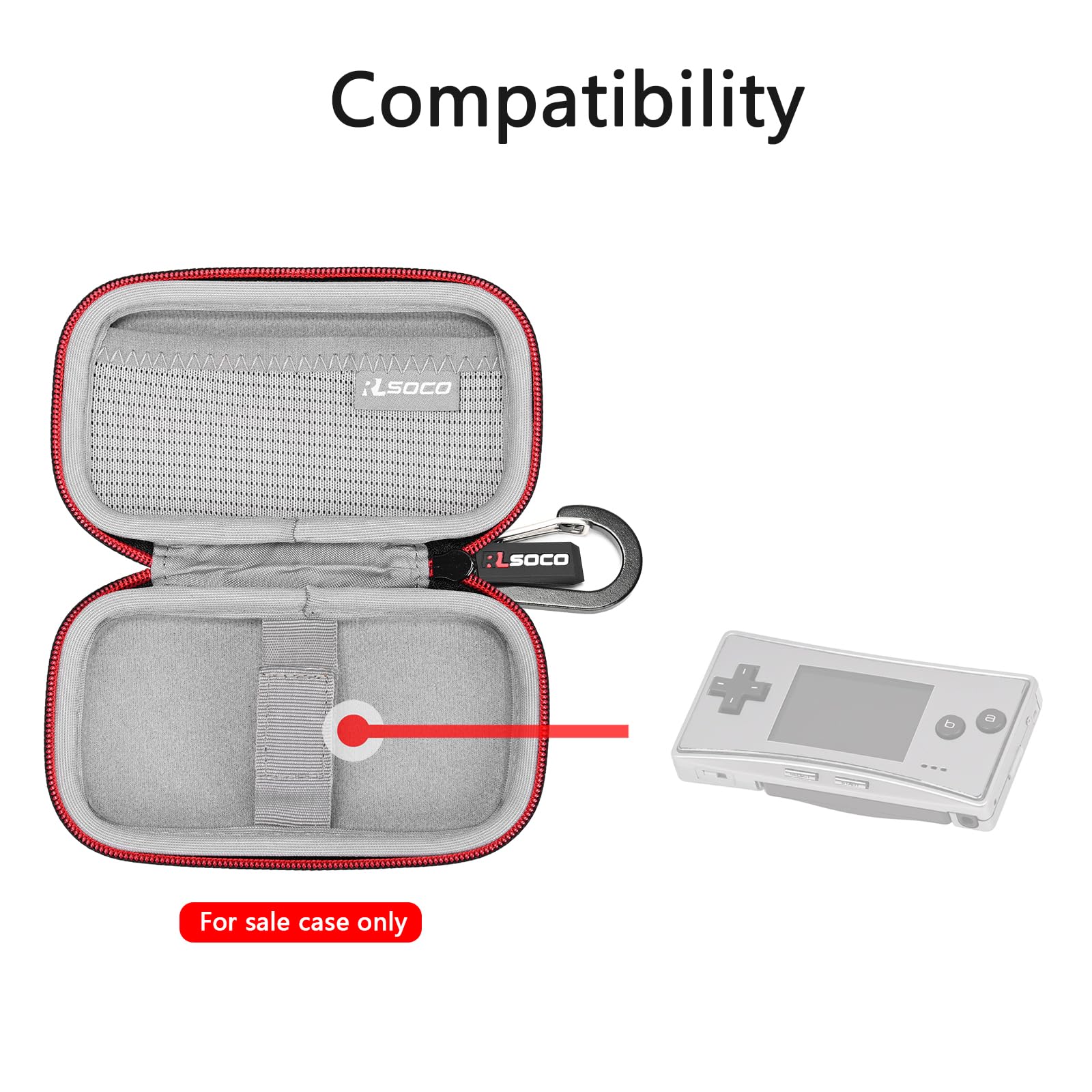 Foto 5 pulgar | Funda Rígida Rlsoco Para Consola De Juegos Portátil Nintendo Game Boy Micro (solo Funda) - Venta Internacional.