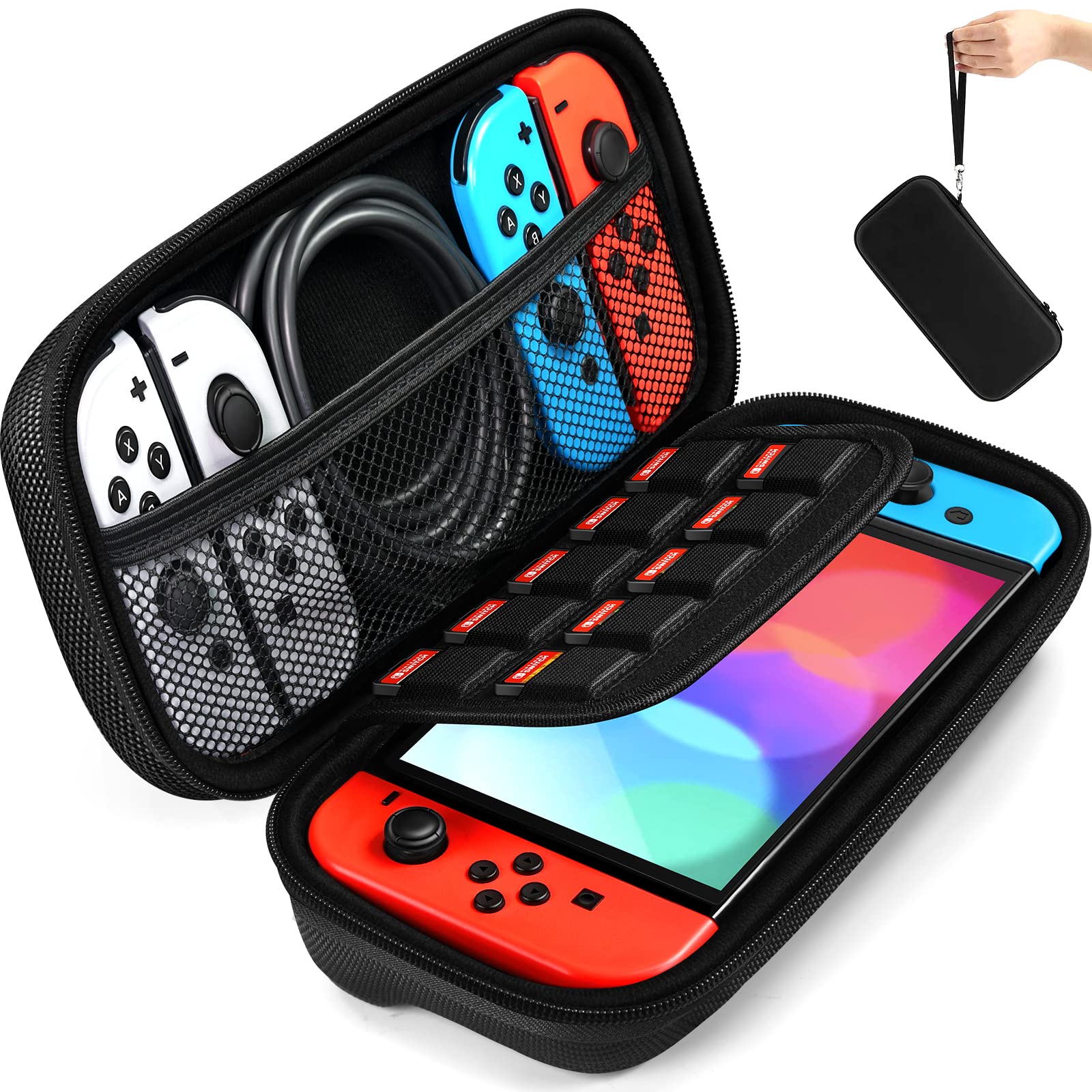 Foto 2 pulgar | Funda De Transporte Ivoler Para Nintendo Switch Oled Con 10 Juegos - Venta Internacional.