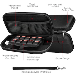 Foto 4 | Funda De Transporte Ivoler Para Nintendo Switch Oled Con 10 Juegos - Venta Internacional.