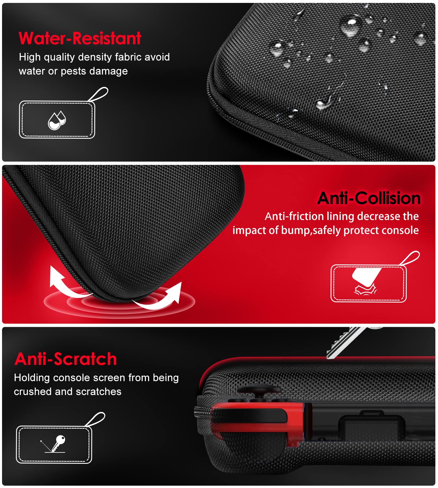Foto 6 pulgar | Funda De Transporte Ivoler Para Nintendo Switch Oled Con 10 Juegos - Venta Internacional.