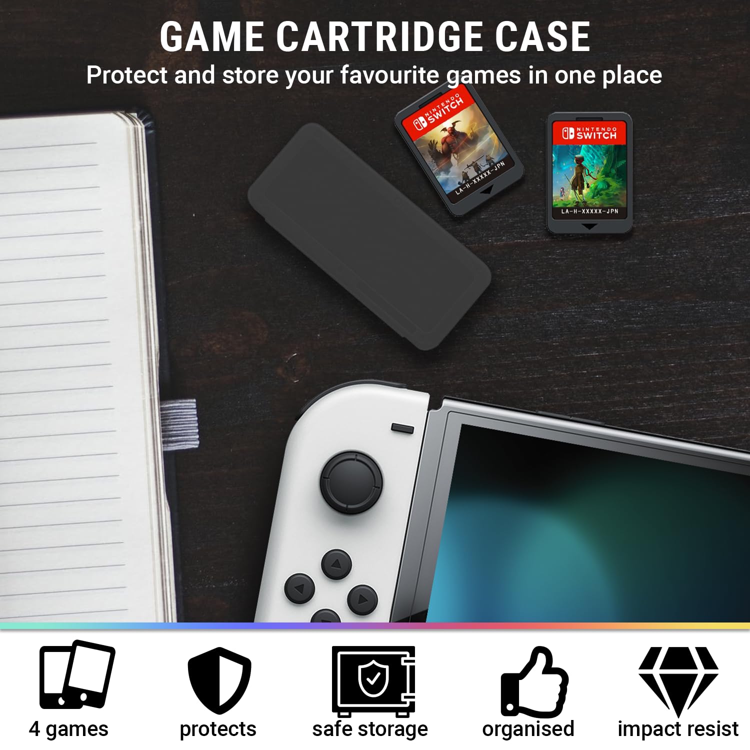 Foto 6 pulgar | Paquete De Accesorios Orzly Essentials Pack Para Nintendo Switch Oled - Venta Internacional.