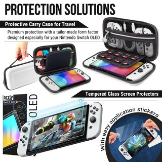 Foto 3 | Kit De Accesorios Nintendo Switch Oled Orzly Ice White - Venta Internacional.