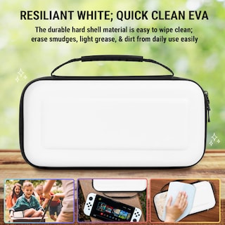 Foto 4 | Kit De Accesorios Nintendo Switch Oled Orzly Ice White - Venta Internacional.