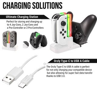 Foto 5 | Kit De Accesorios Nintendo Switch Oled Orzly Ice White - Venta Internacional.