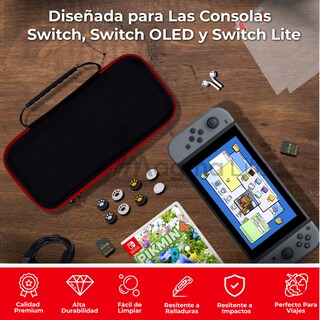 Foto 6 | Magma Life Organizador De Almacenamiento Para Accesorios De Nintendo Switch Y Switch Oled, Amplio Y Con Seguros Org