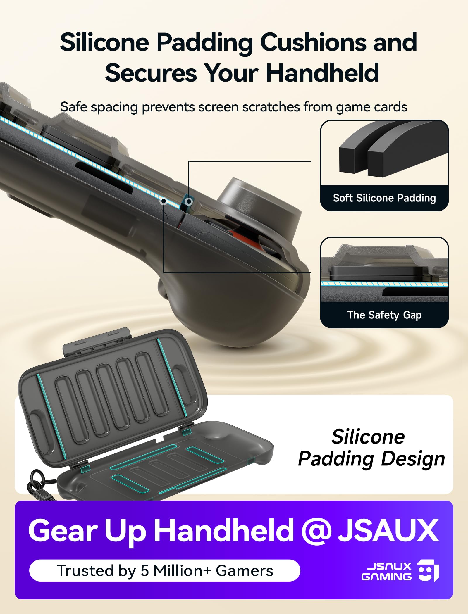 Foto 2 | Funda Protectora Jsaux Para Nintendo Switch 2 (2025) Translúcida - Venta Internacional.