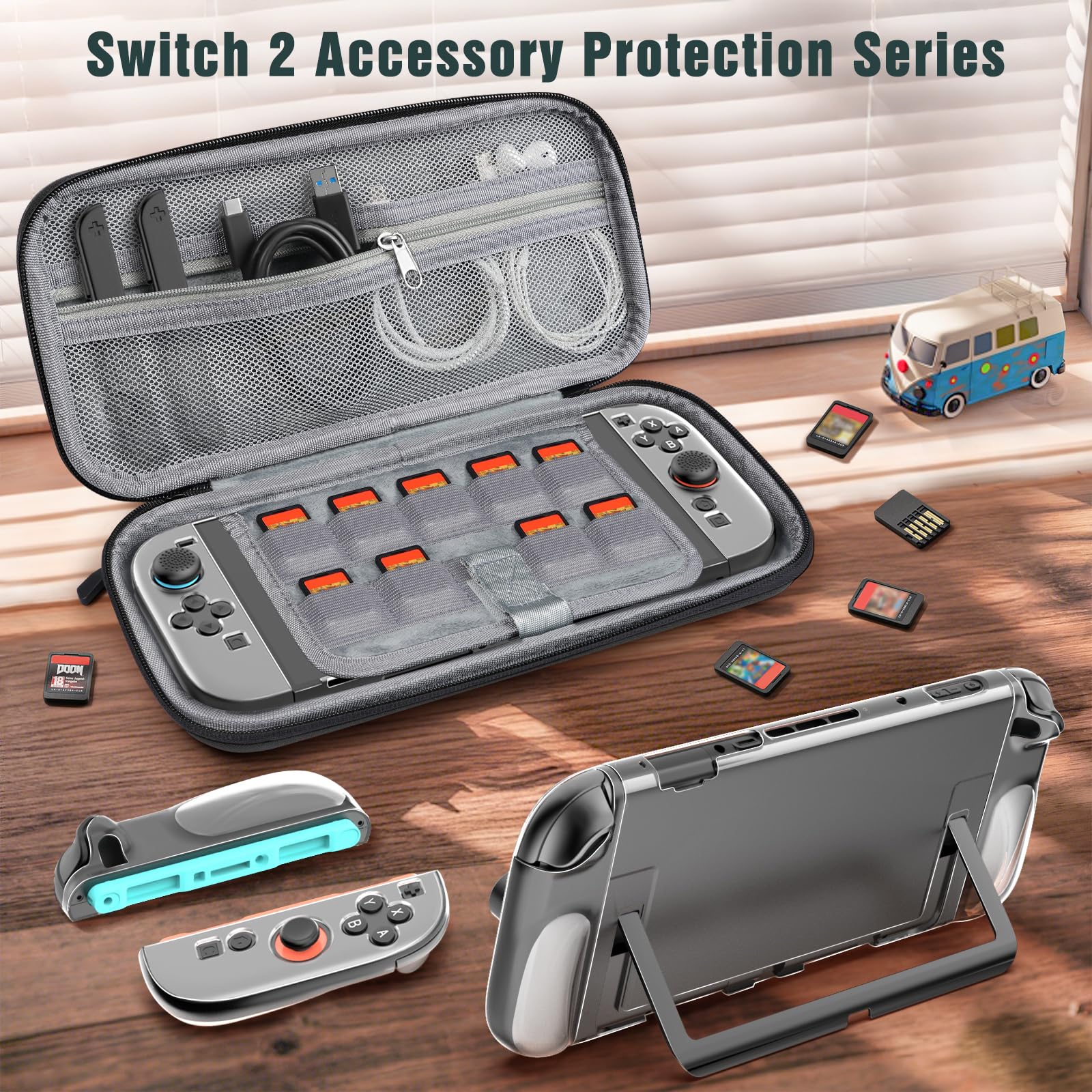 Foto 8 pulgar | Kit De Accesorios Timovo Para Nintendo Switch 2 - Negro - Venta Internacional.