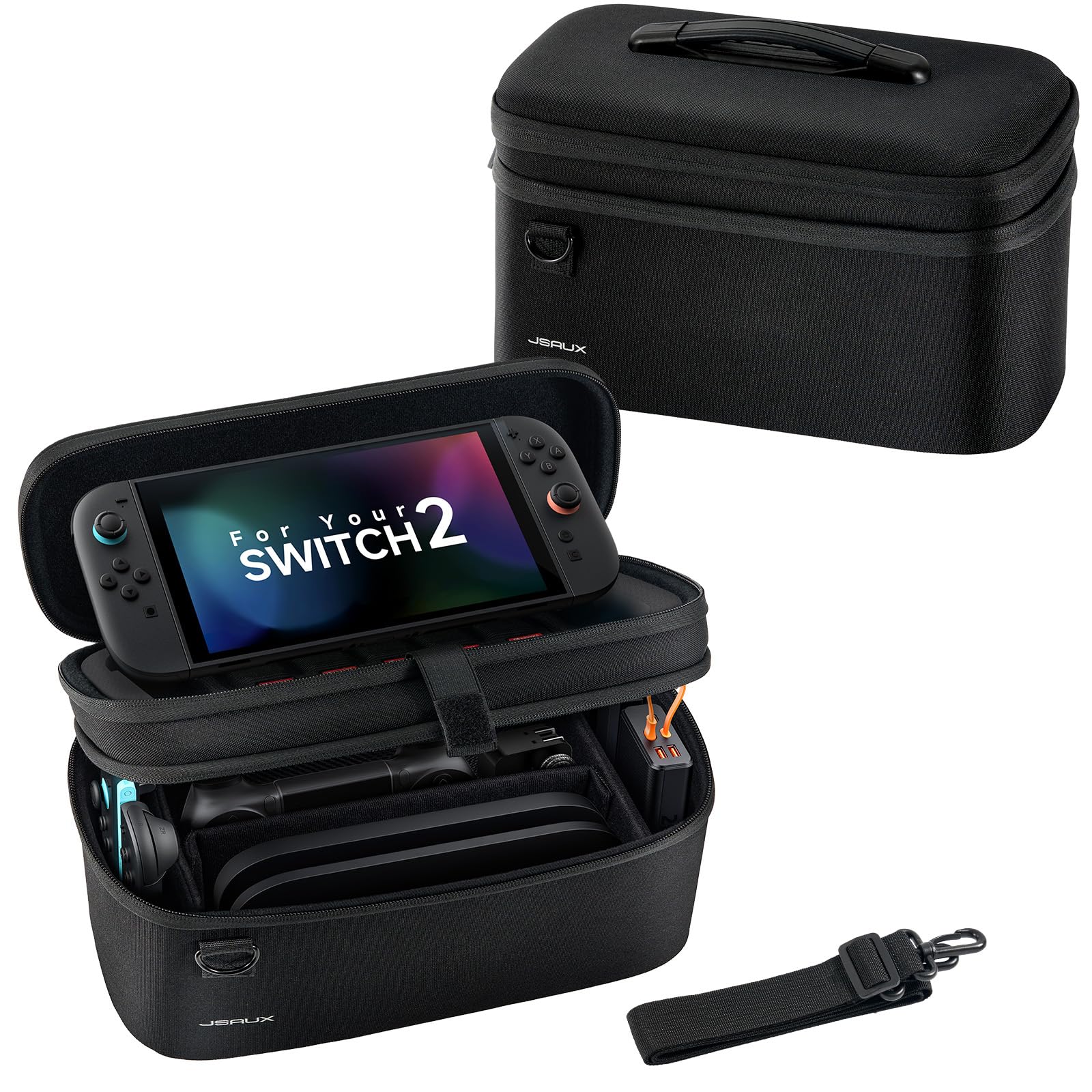 Foto 1 | Funda De Transporte Jsaux All-in-one Para Nintendo Switch 2 - Negra - Venta Internacional.