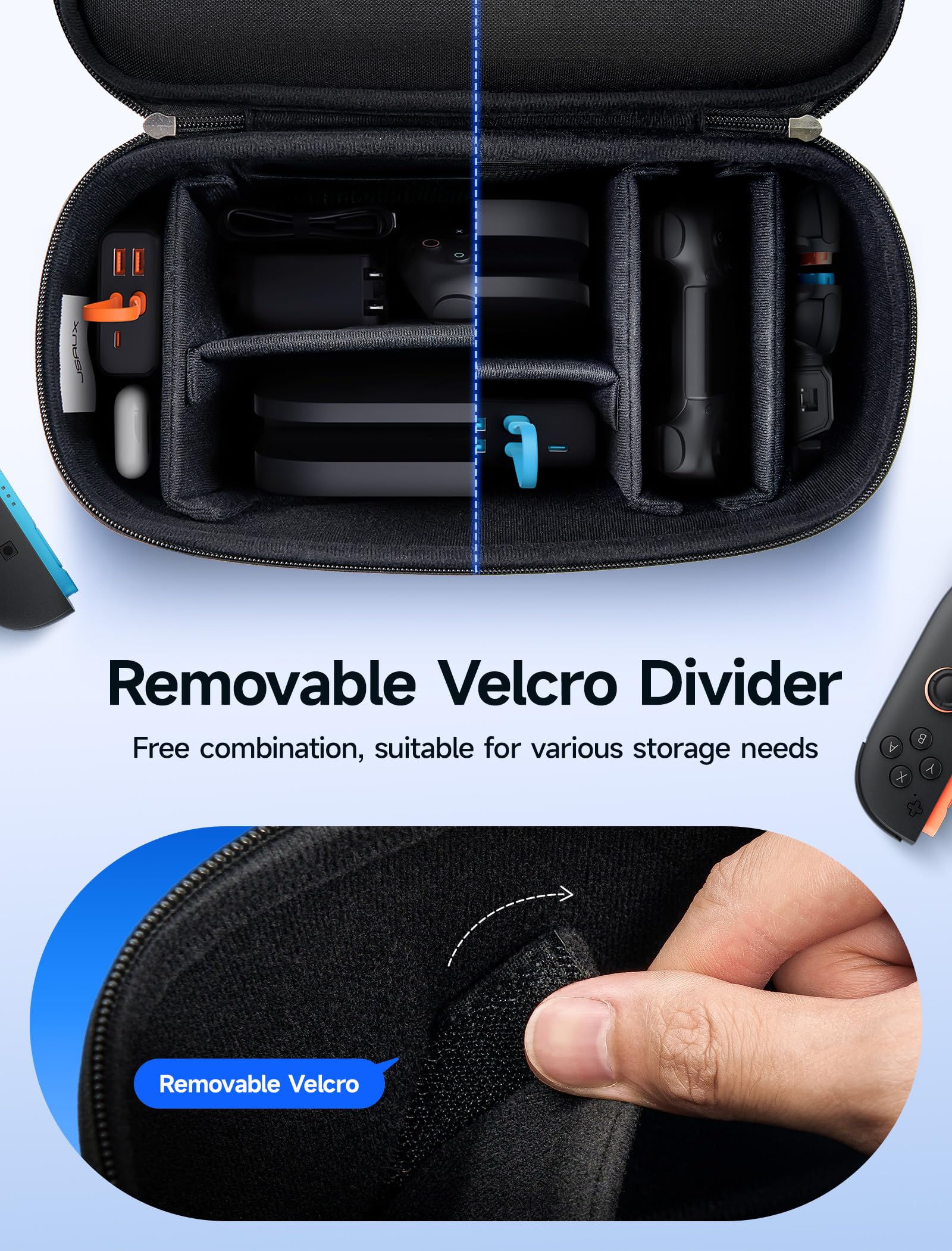 Foto 7 pulgar | Funda De Transporte Jsaux All-in-one Para Nintendo Switch 2 - Negra - Venta Internacional.