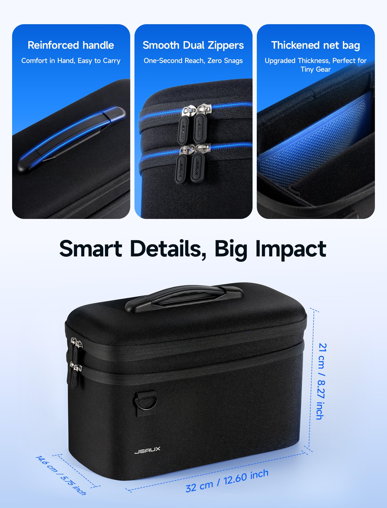 Foto 8 pulgar | Funda De Transporte Jsaux All-in-one Para Nintendo Switch 2 - Negra - Venta Internacional.
