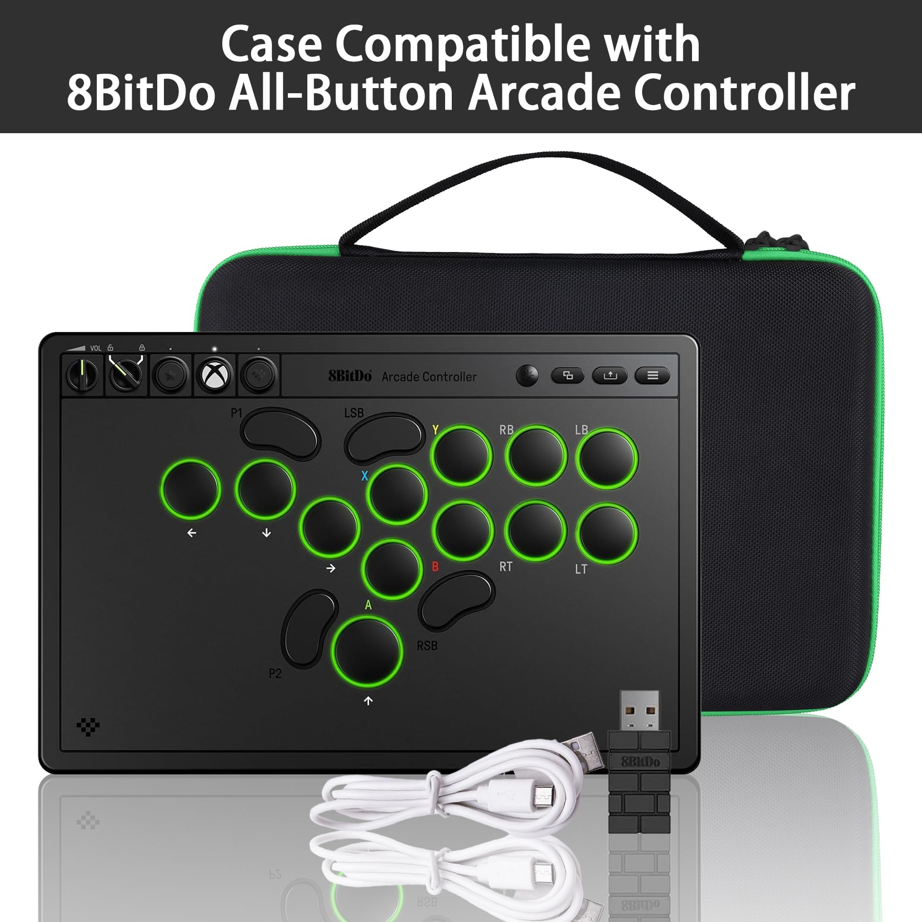 Foto 3 pulgar | Funda De Transporte Co2crea Para Mando Arcade Con Todos Los Botones 8bitdo - Venta Internacional.