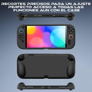 Foto 4 | Funda Estuche Case Protector Rígido De Silicon Para Consola Nswitch-2 Color Negro
