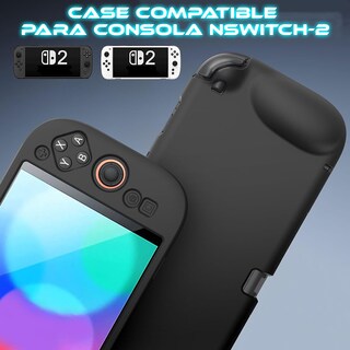 Foto 7 | Funda Estuche Case Protector Rígido De Silicon Para Consola Nswitch-2 Color Negro
