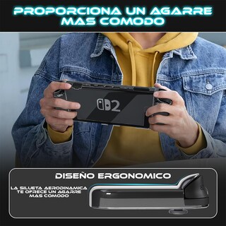 Foto 5 | Funda Estuche Case Protector Rígido Acrílica Para Consola Nswitch-2 Color Transparente