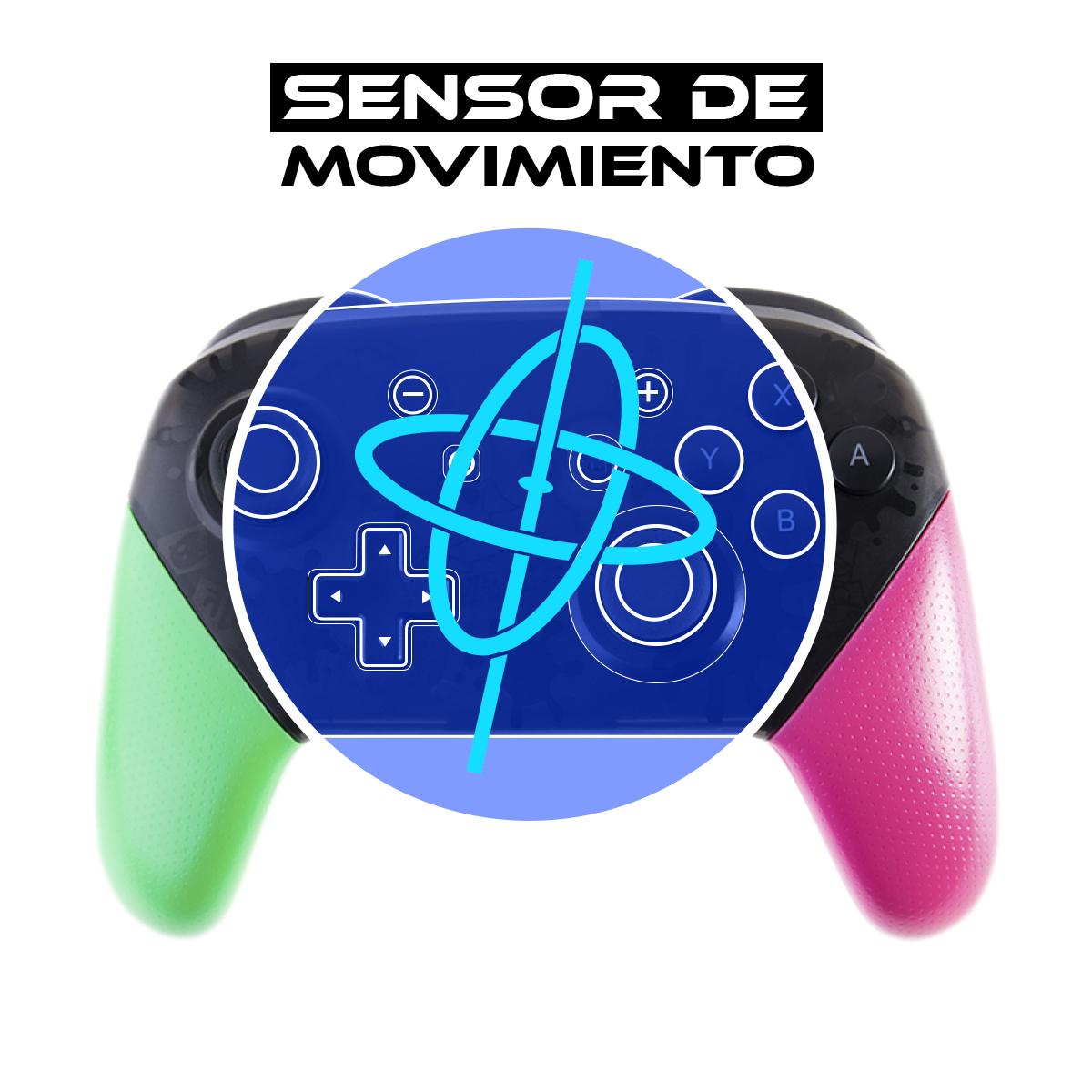 Foto 3 pulgar | Control Inalámbrico Pro Virtual Zone Multicolor Compatible con Nintendo Switch