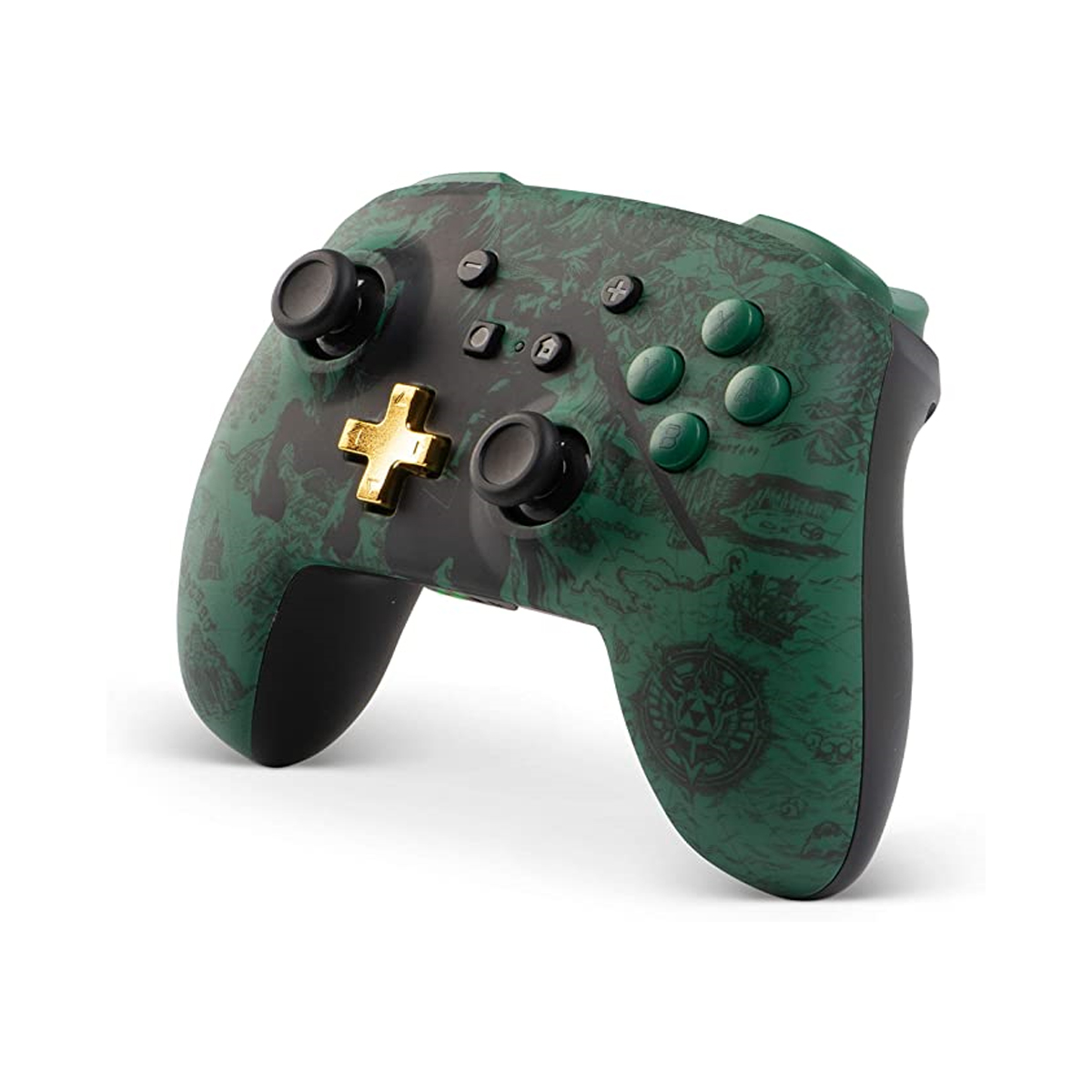 Foto 3 pulgar | Control Inalámbrico PowerA color Verde para Nintendo Switch - Silueta de Link