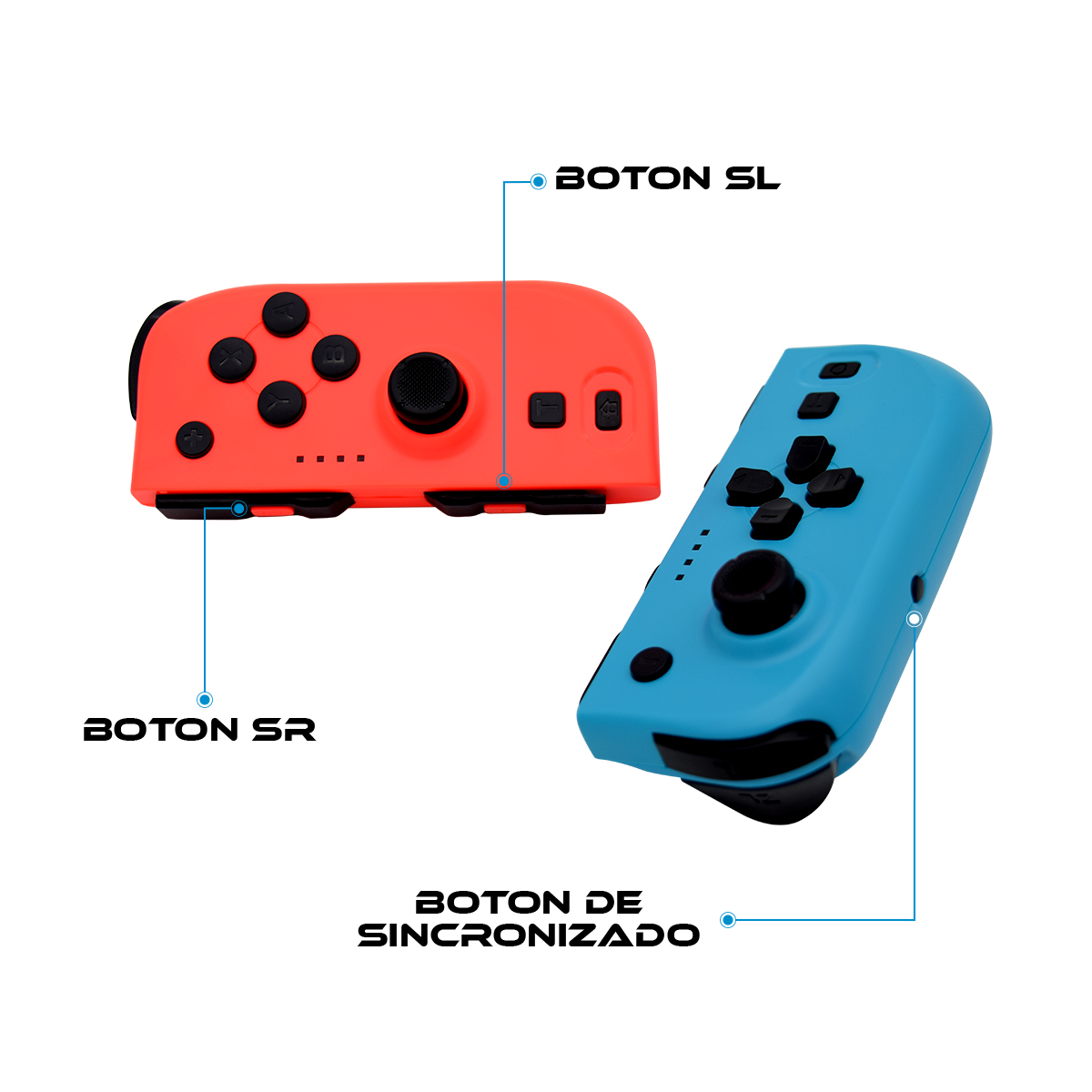 Foto 9 pulgar | Controles Joy-con Nfc Virtual Zone Compatibles Con Nintendo Switch