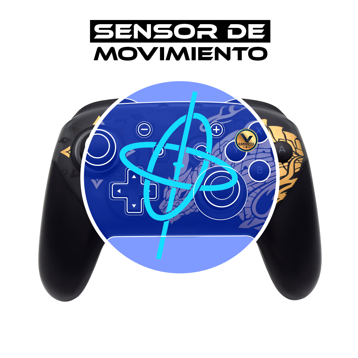 Foto 3 pulgar | Control Virtual Zone Inalámbrico Pro Dragón Compatible con Nintendo Switch Negro