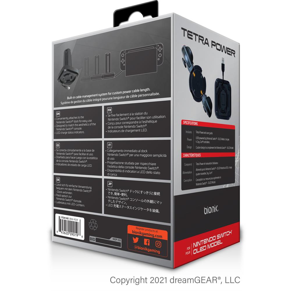 Foto 6 pulgar | Base Bionik 4 Puertos Joy-con Para Switch Y Oled Negro