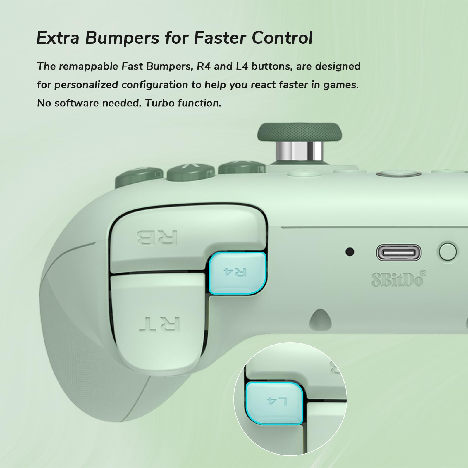 Foto 3 | Controlador Inalámbrico 8bitdo Ultimate 2c Para Windows Pc/android - Venta Internacional.