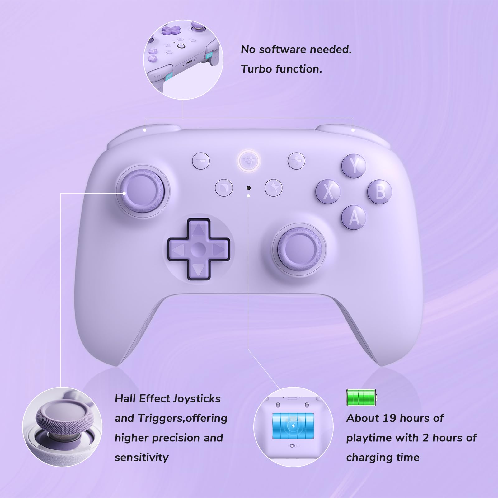 Foto 2 | Controlador Inalámbrico 8bitdo Ultimate 2c Para Windows Pc/android - Venta Internacional.