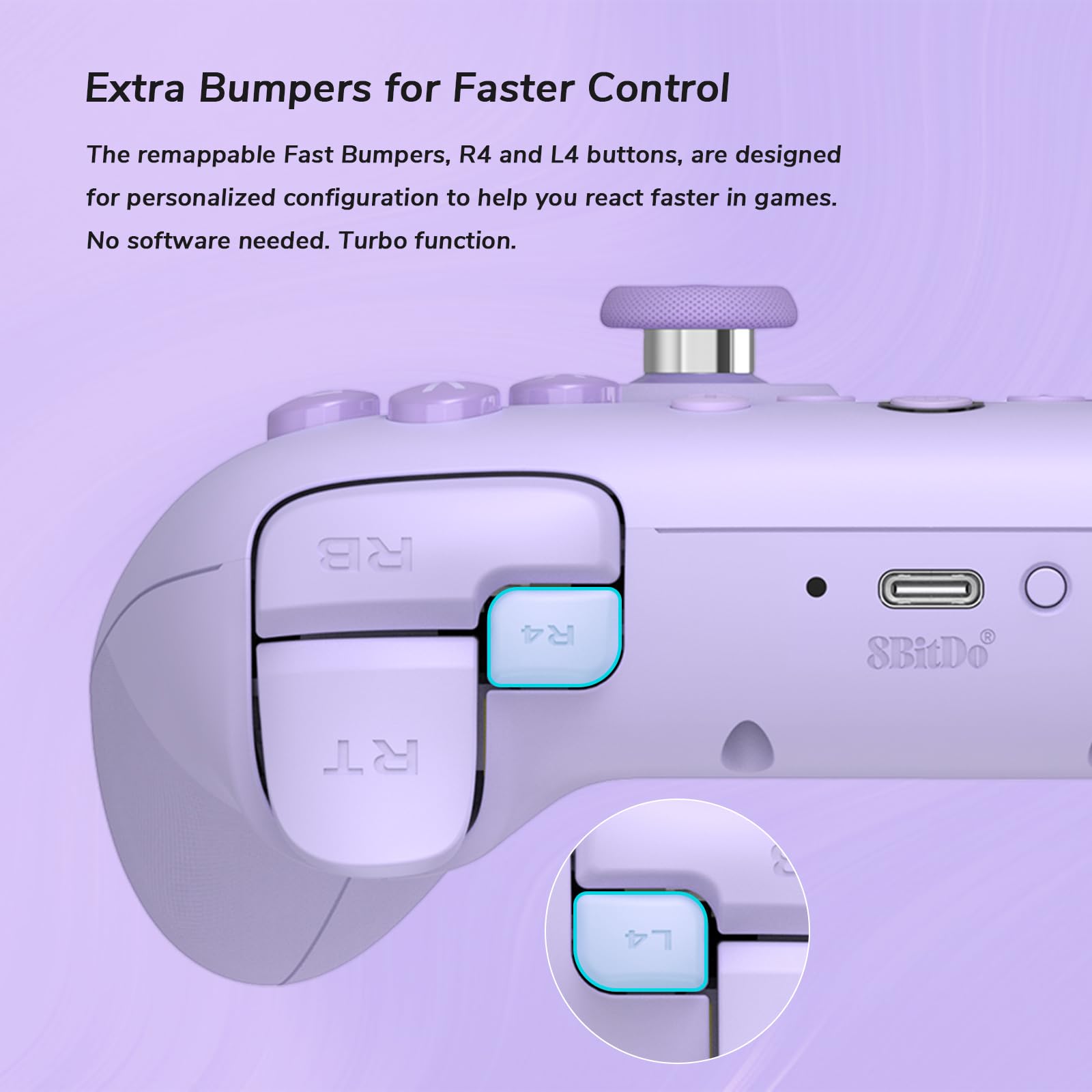 Foto 3 | Controlador Inalámbrico 8bitdo Ultimate 2c Para Windows Pc/android - Venta Internacional.